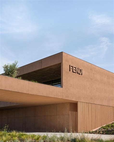 The new Fendi Factory, a building rising out of the landscape